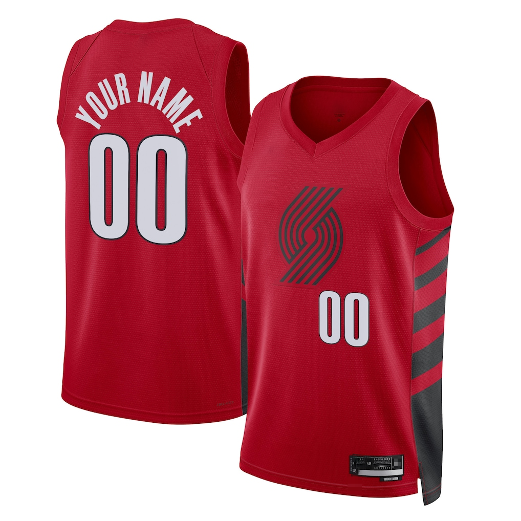 My Store Custom PT.Blazers Red 202223 Swingman Stitched Jerseys - Statement Edition