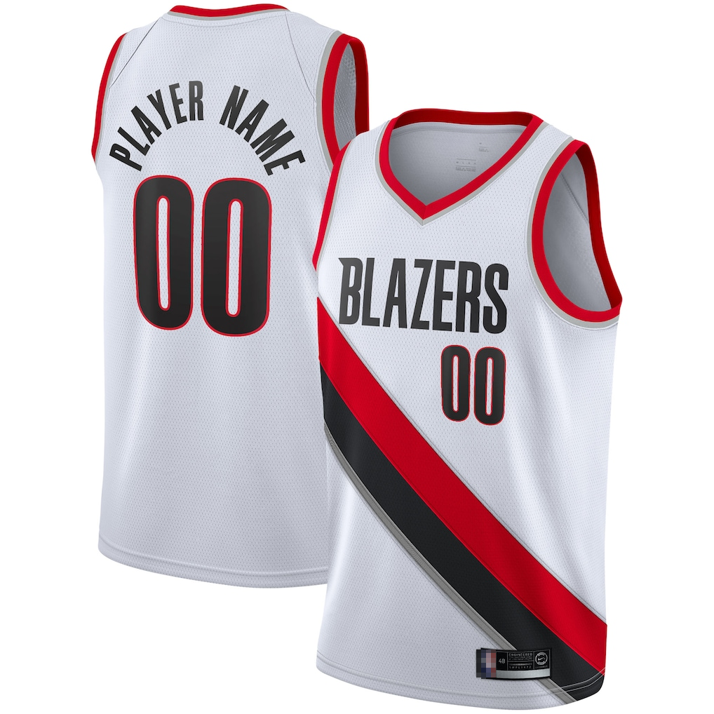 My Store Custom PT.Blazers White 202021 Swingman Stitched Jerseys - Association Edition