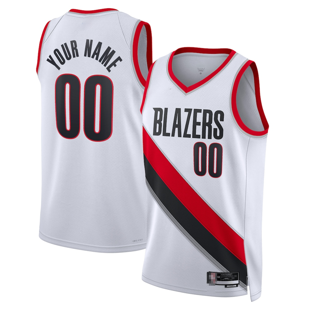 My Store Custom PT.Blazers White Swingman Stitched Jerseys- Association Edition