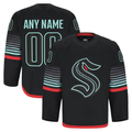 My Store Custom S.Kraken Black Alternate Authentic Pro Jerseys