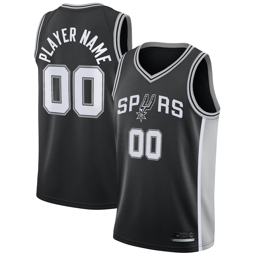 My Store Custom SA.Spurs Black Fast Break Replica Jerseys - Statement Edition