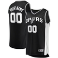 My Store Custom SA.Spurs Black Swingman Jerseys - Icon Edition