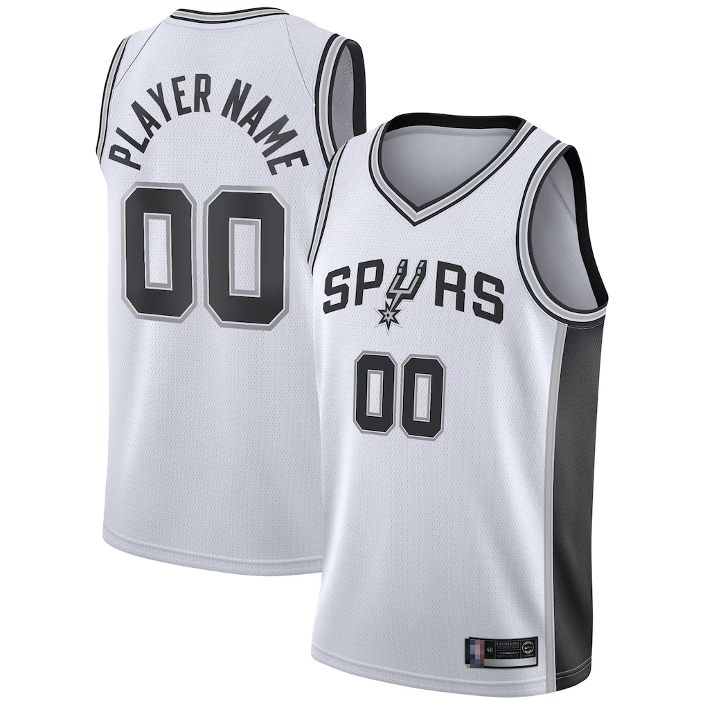 My Store Custom SA.Spurs White 202021 Swingman Stitched Jerseys- Association Edition