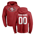My Store Custom SF.49ers Red LOGO Pullover Hoodies Home Game Any Name & Numbers Stitched Jerseys