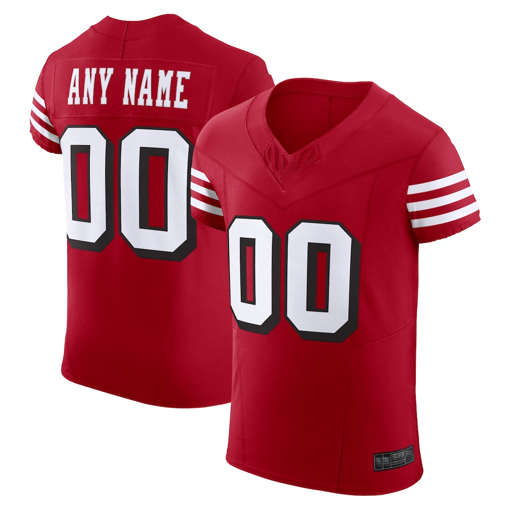My Store Custom SF.49ers Scarlet Alternate Vapor F.U.S.E. Elite Stitched Jerseys