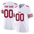 My Store Custom SF.49ers White Limited Vapor F.U.S.E. Home Game Any Name & Numbers Stitched Jerseys