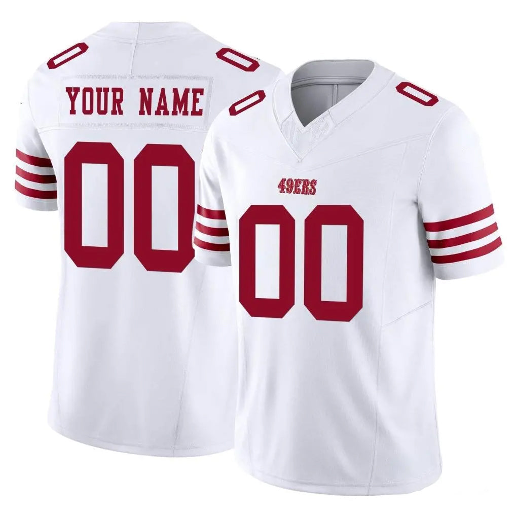 My Store Custom SF.49ers White Limited Vapor F.U.S.E. Home Game Any Name & Numbers Stitched Jerseys