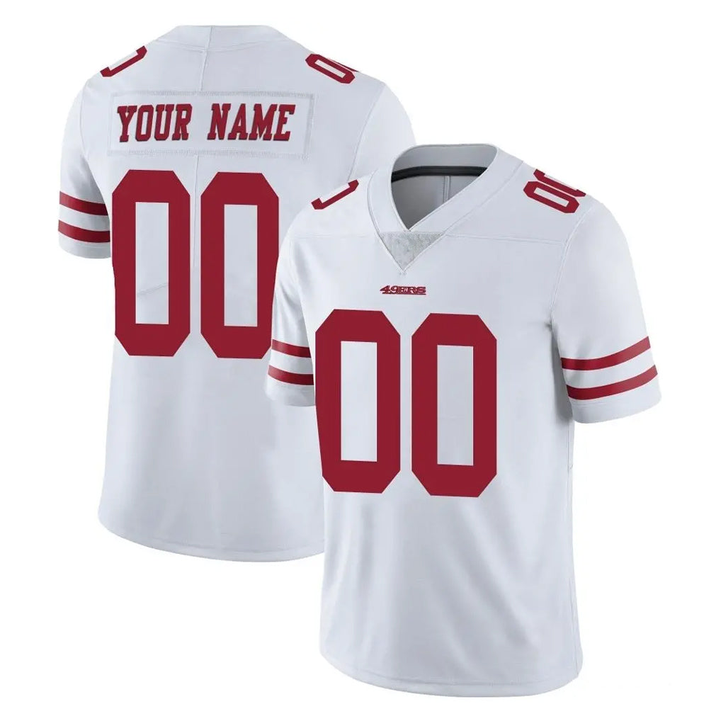 My Store Custom SF.49ers White Limited Vapor Untouchable Home Game Any Name & Numbers Stitched Jerseys