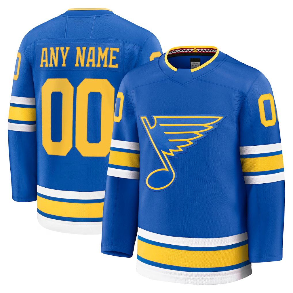 My Store Custom SL.Blues Blue Home Premium Jerseys