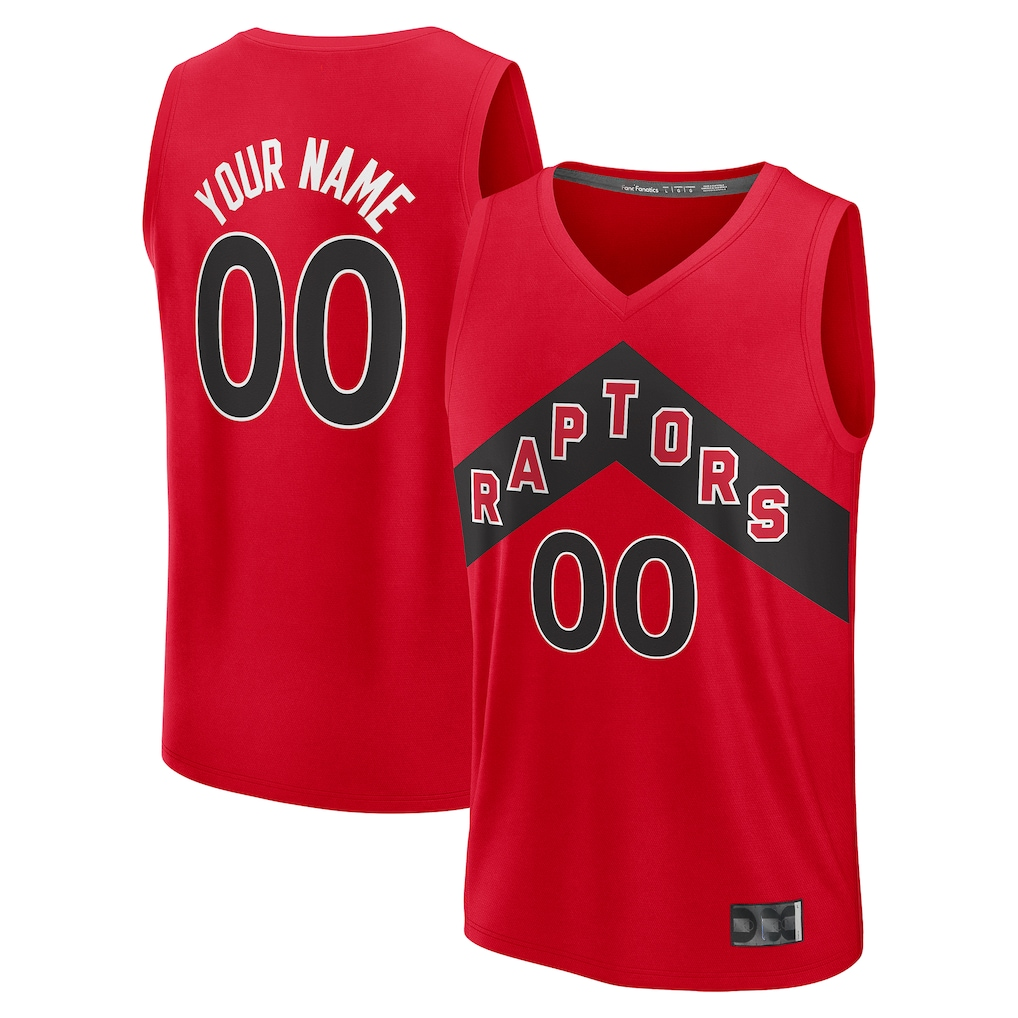 My Store Custom T.Raptors Red Fast Break Jerseys - Icon Edition