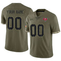 My Store Custom TB.Buccaneers Salute To Service Olive Stitched Jerseys