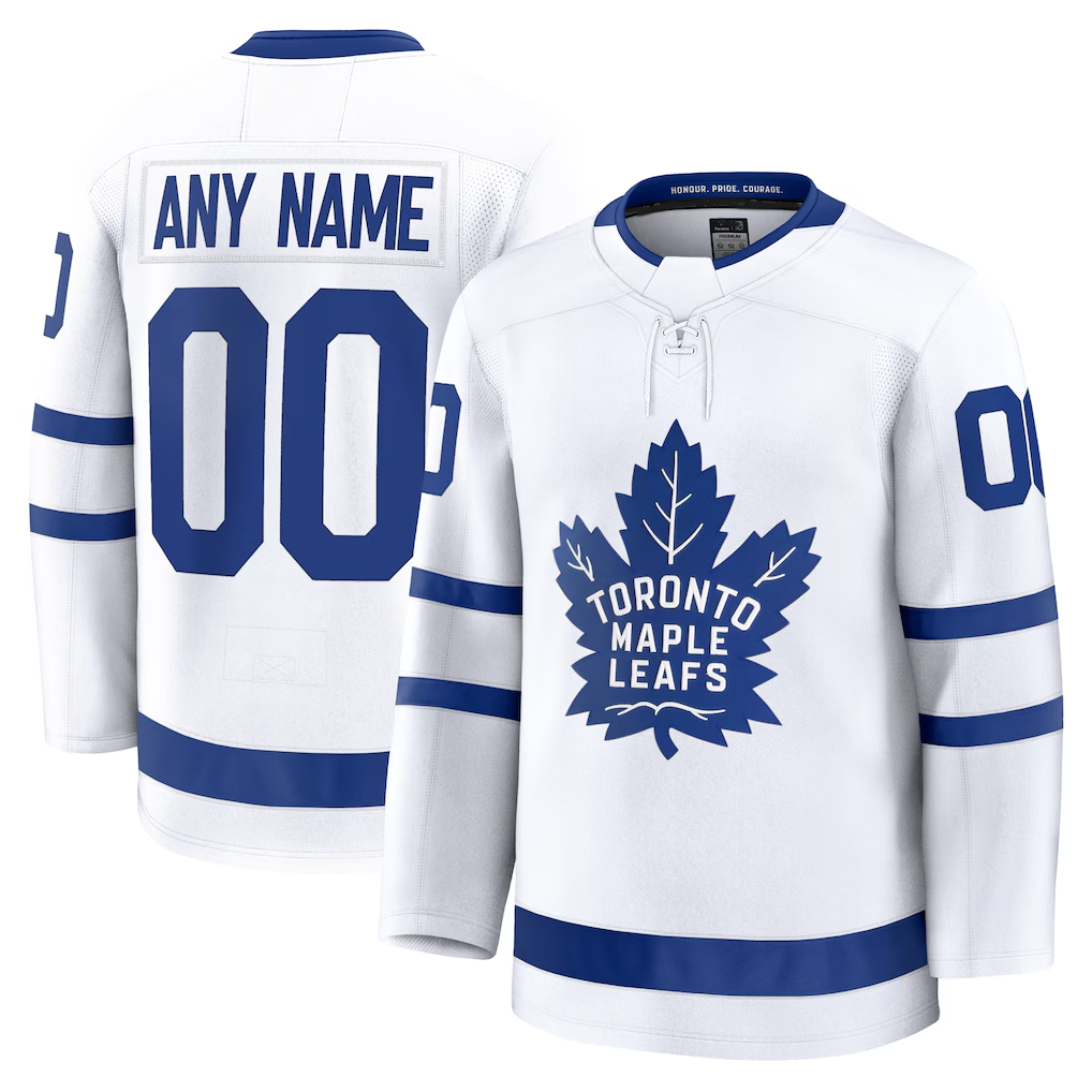 My Store Custom TM.Leafs White Away Premium Jerseys