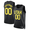My Store Custom U.Jazz Black 202223 Swingman Stitched Jerseys- Statement Edition