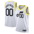 My Store Custom U.Jazz White Swingman Stitched Jerseys - Association Edition