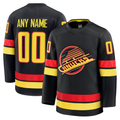 My Store Custom V.Canucks Black Alternate Premium Jerseys