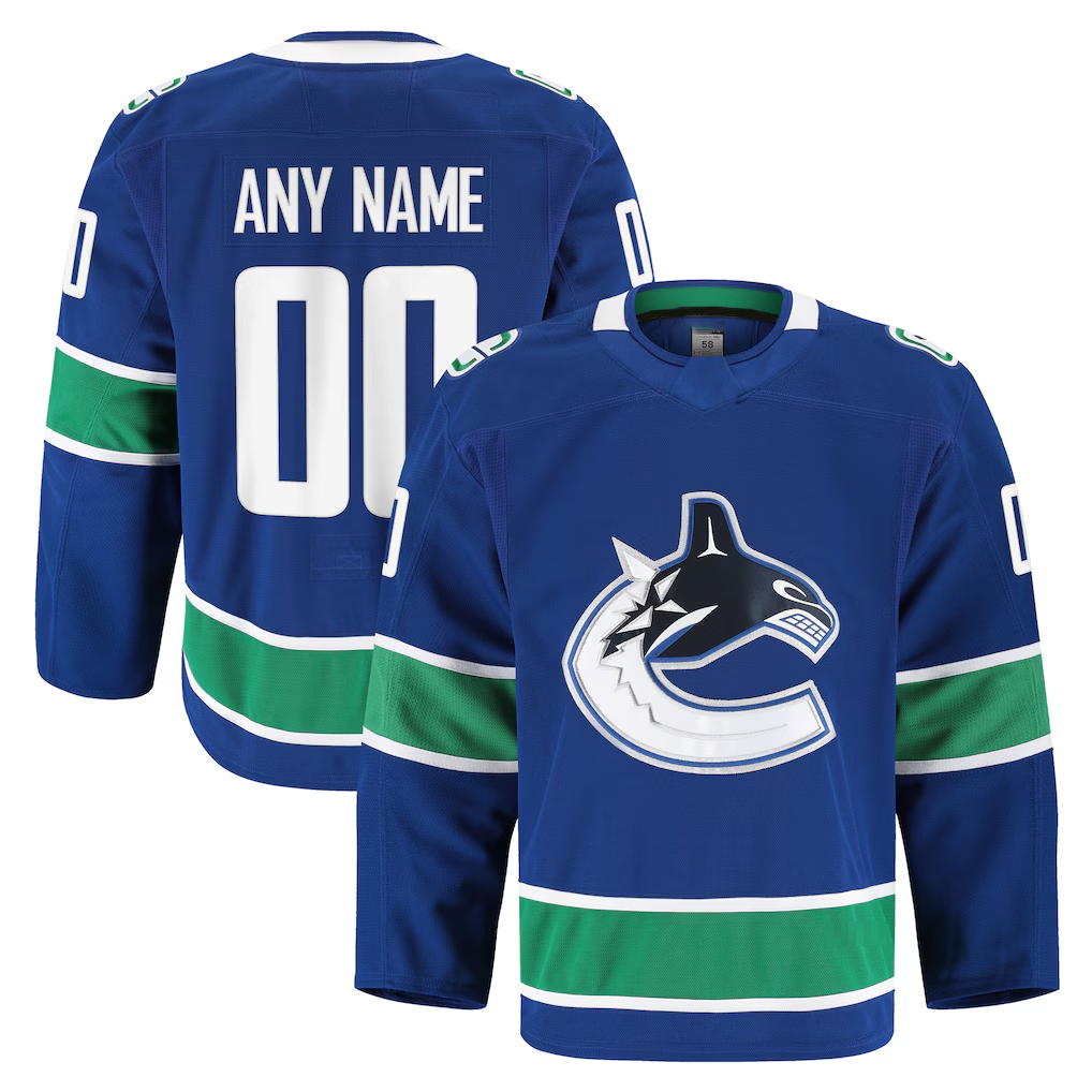 My Store Custom V.Canucks Blue Home Authentic Pro Jerseys