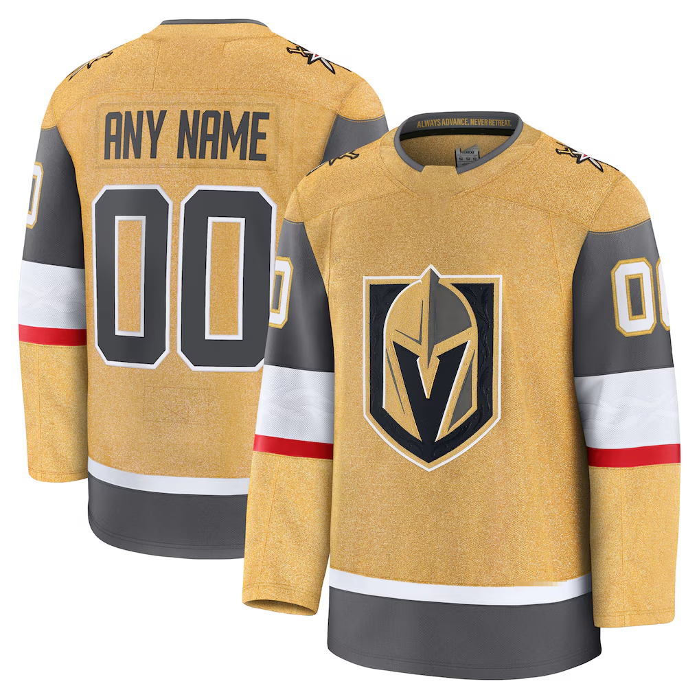 My Store Custom VG.Knights Gold Home Premium Jerseys