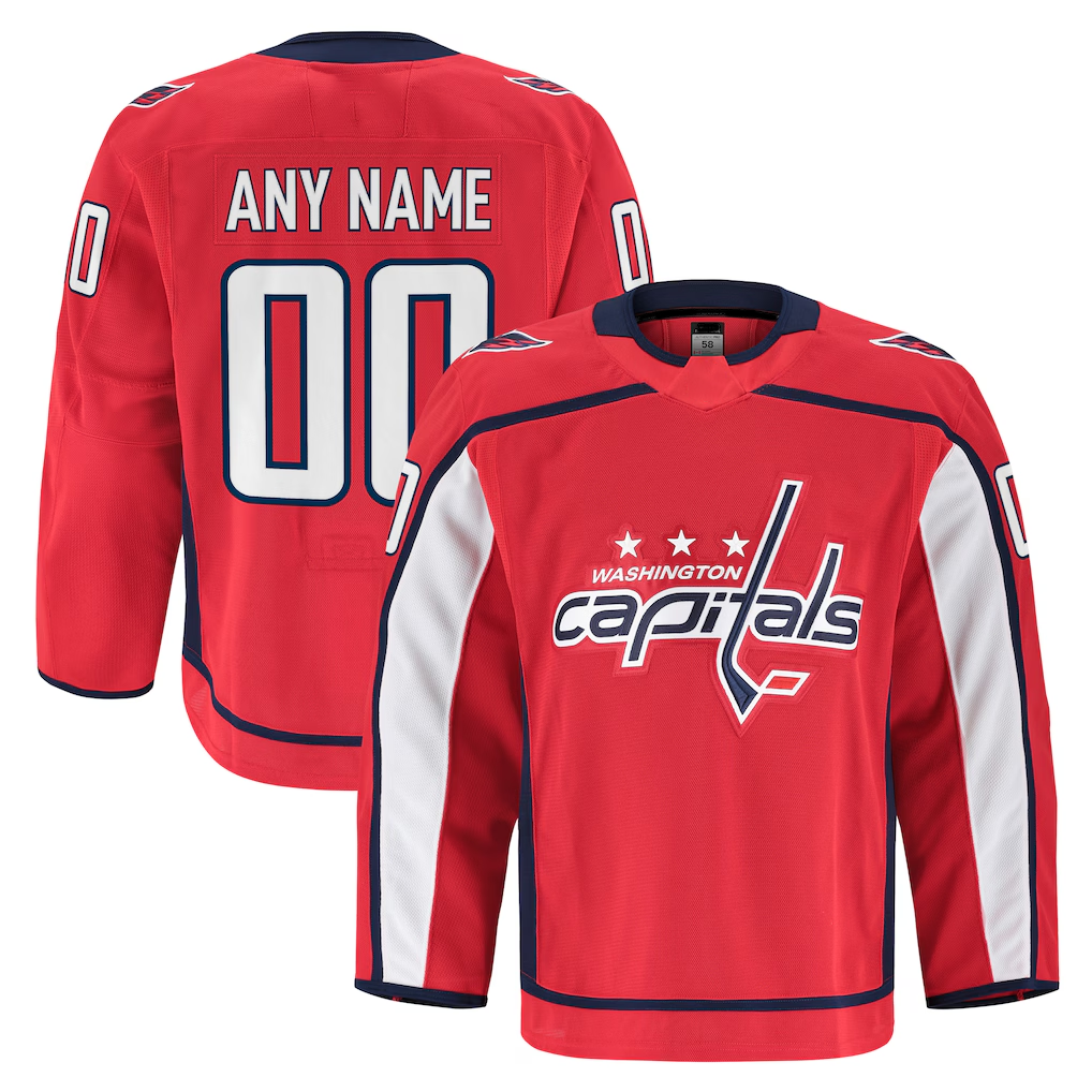 My Store Custom W.Capitals Red Home Authentic Pro Jerseys