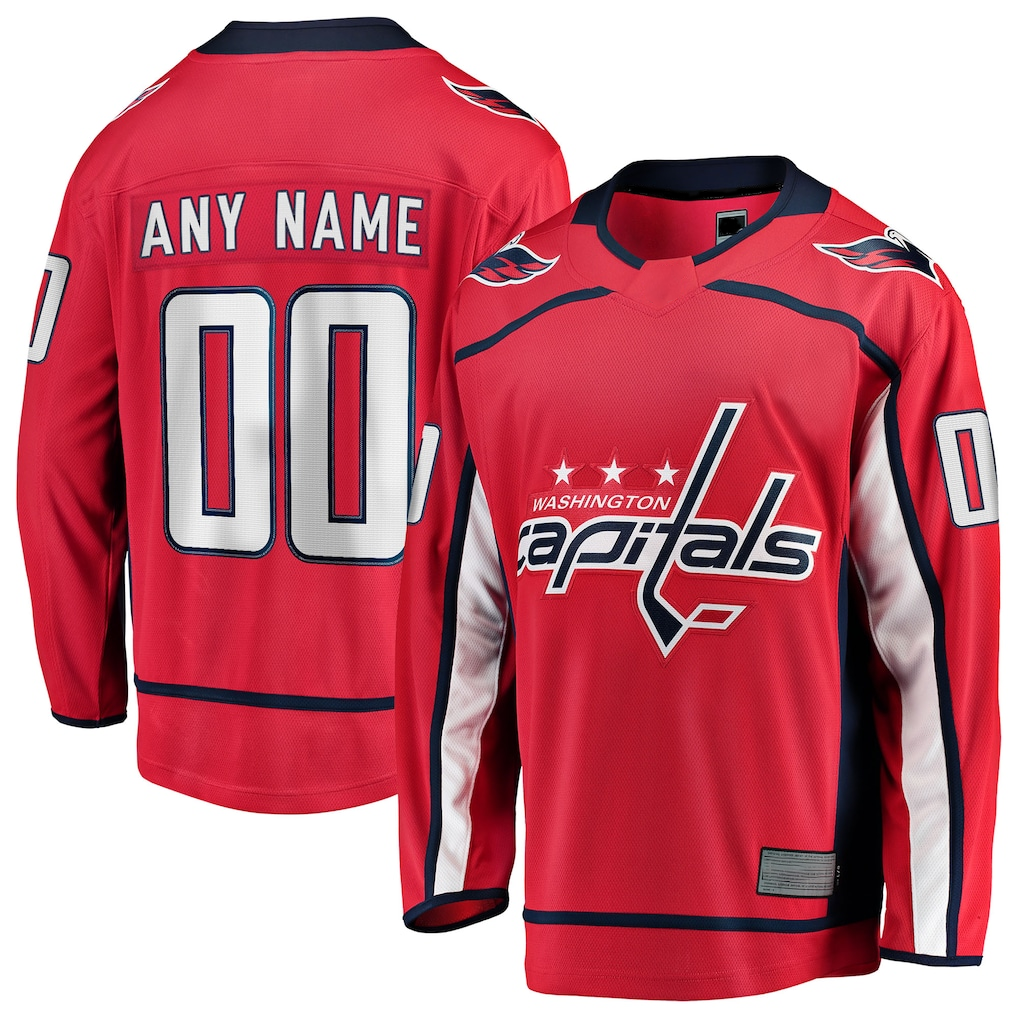 My Store Custom W.Capitals Red Home Premium Jerseys