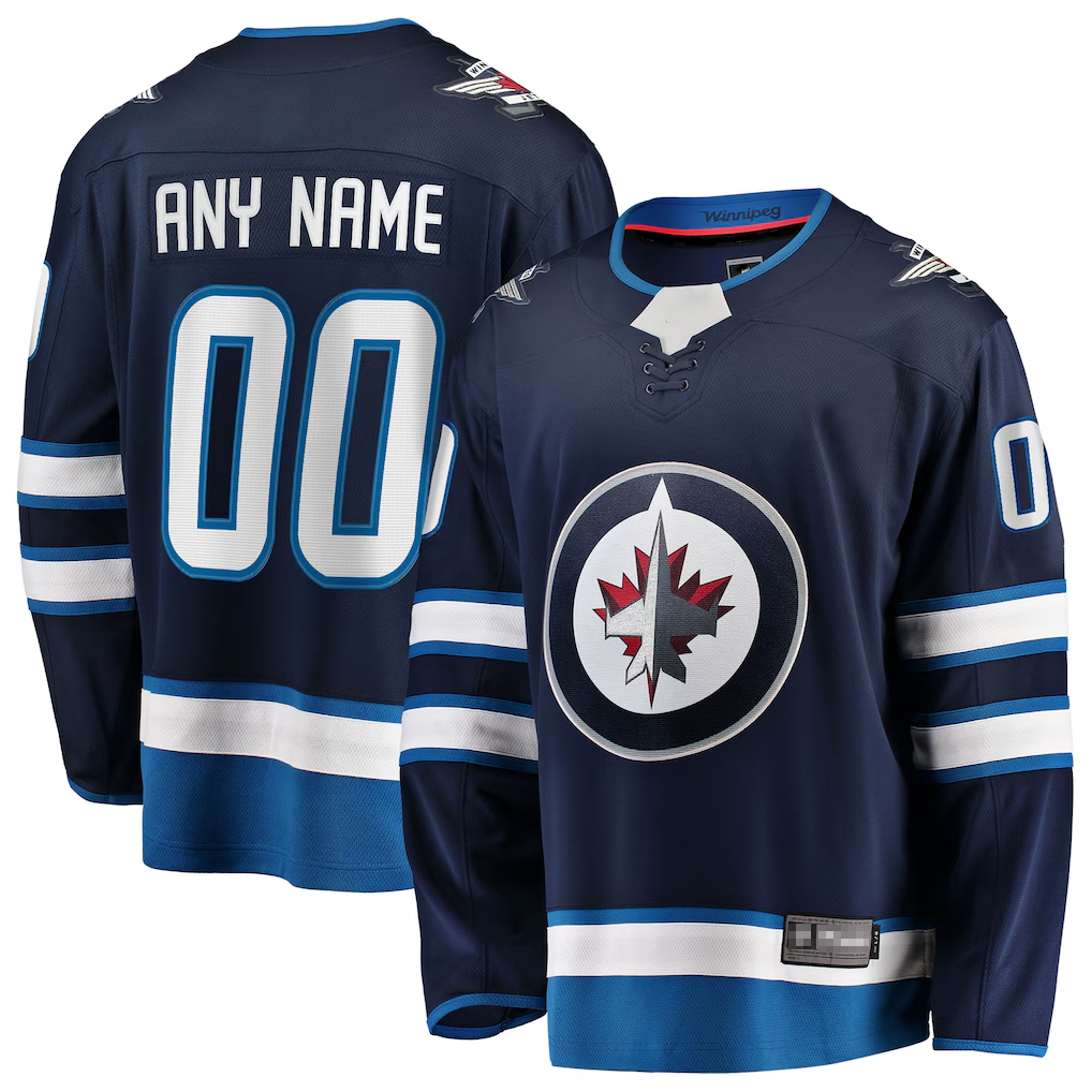 My Store Custom W.Jets Blue Home Breakaway Jerseys