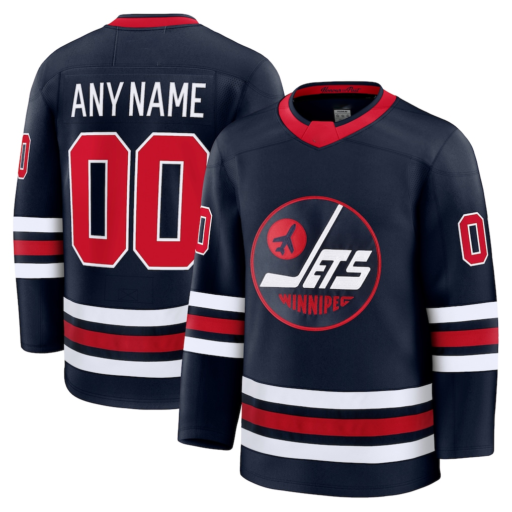 My Store Custom W.Jets Navy Alternate Premium Jerseys