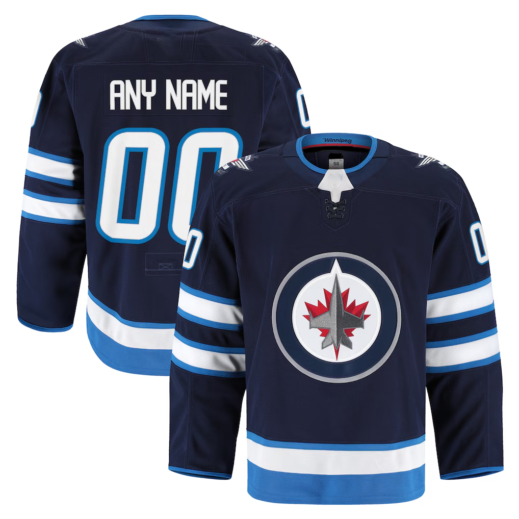 My Store Custom W.Jets Navy Home Authentic Pro Jerseys