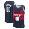 My Store Custom W.Wizards Navy Fast Break Jerseys - Statement Edition