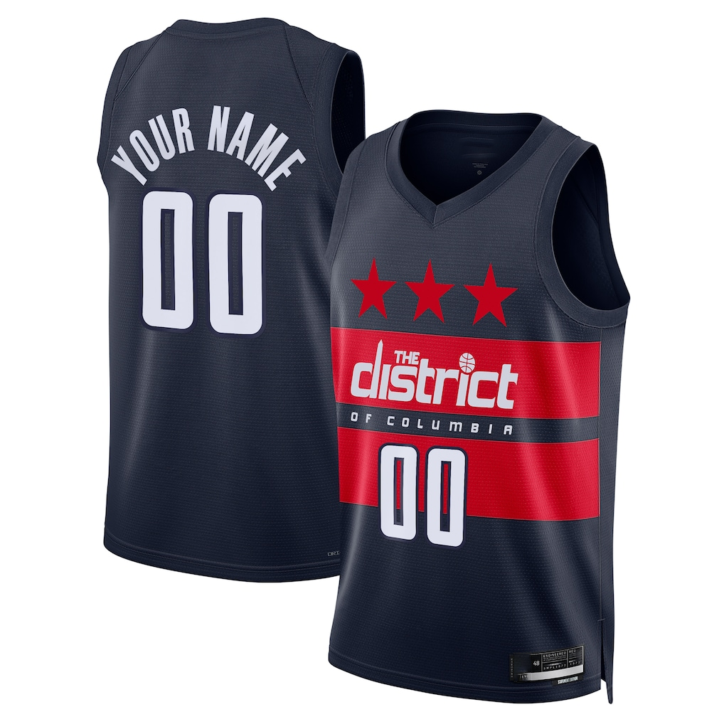 My Store Custom W.Wizards Navy 202425 Swingman Jerseys - Statement Edition