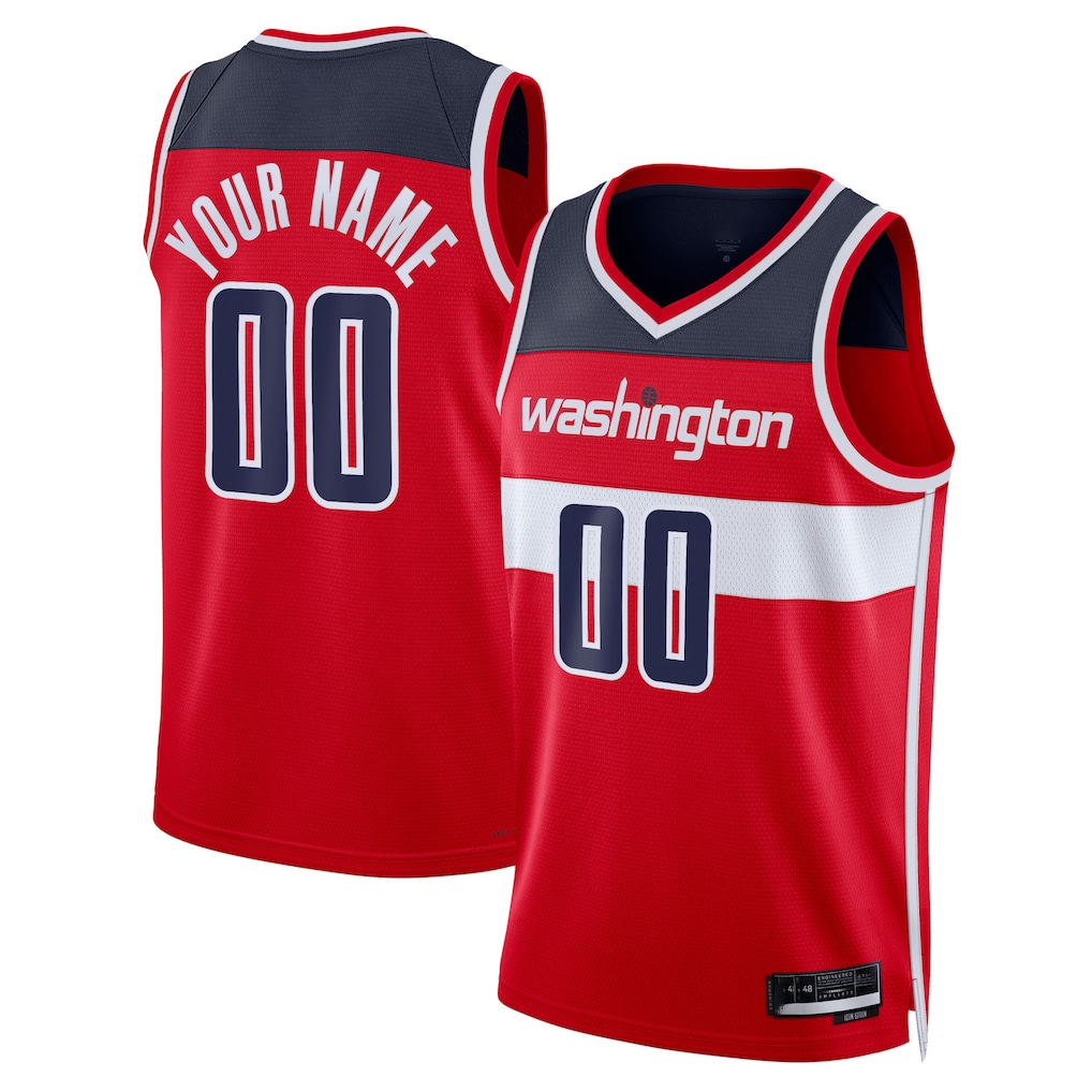 My Store Custom W.Wizards Red Swingman Jerseys - Icon Edition
