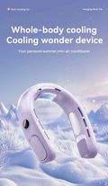 N90 Neck Fan Semiconductor Cooling 5-Speed Bladeless Wearable Fan USB Rechargeable Portable Outdoor Travel Camping