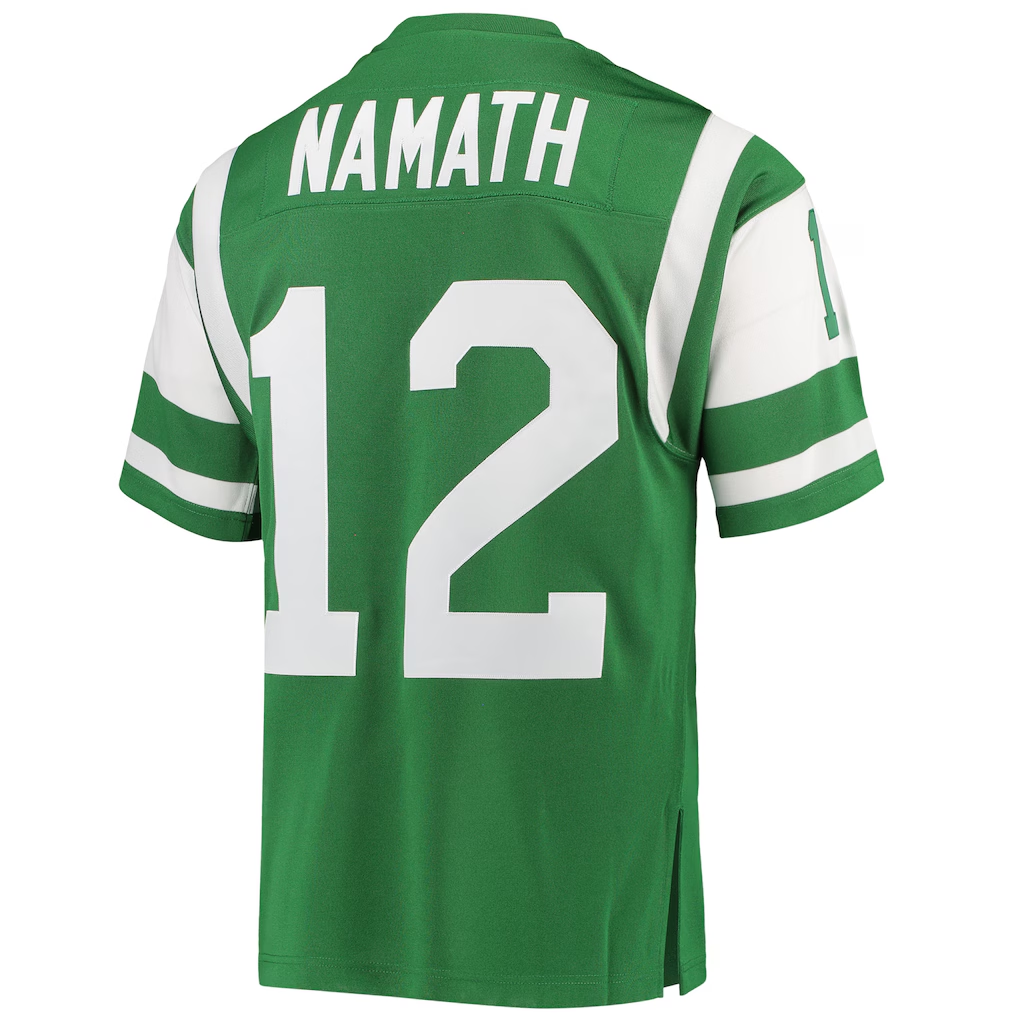 My Store NY.Jets1968 #12 Joe Namath Mitchell & Ness Green Authentic Throwback Retired Player Puhic Stitched Jerseys