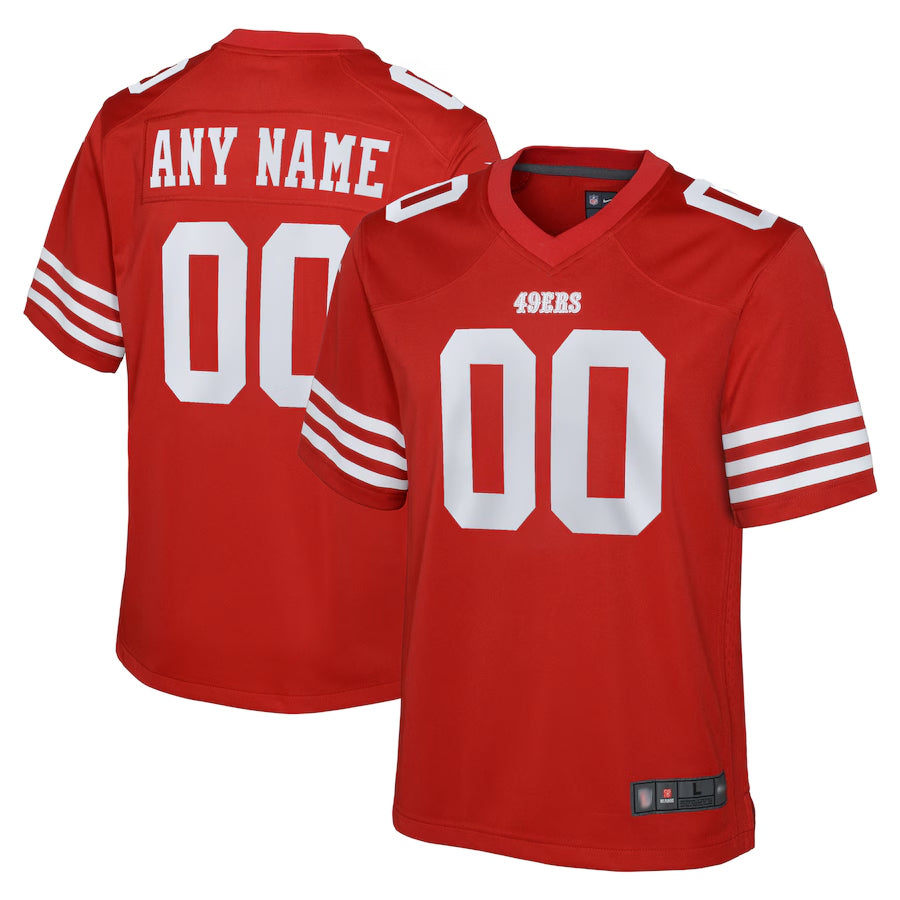 My Store Custom SF.49ers Red Game Team Colour Stitched Jerseys